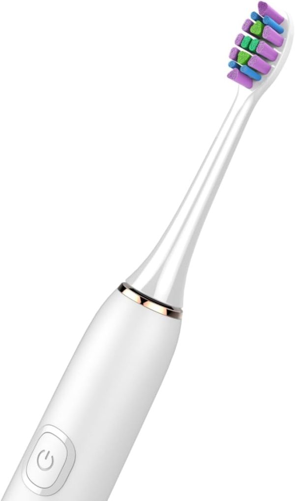 Generic Rechargeable Electric Toothbrush SN903 (White), 1 Count (Pack of 1)