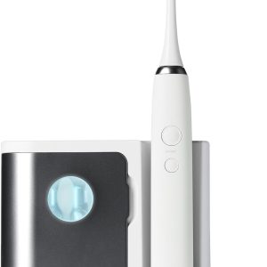 Ultrasonic Electric Toothbrush - Charcoal - Advanced Oral Care with UV Sanitizing Charger Base with 3 Replacement Heads - 99.9% Effective Keeping Your Teeth Clean (Charcoal)